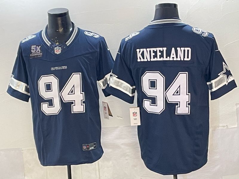 Men 2026 Dallas Cowboys #94 Kneeland Blue 3th generations Nike Limited NFL Jersey style 06->dallas cowboys->NFL Jersey